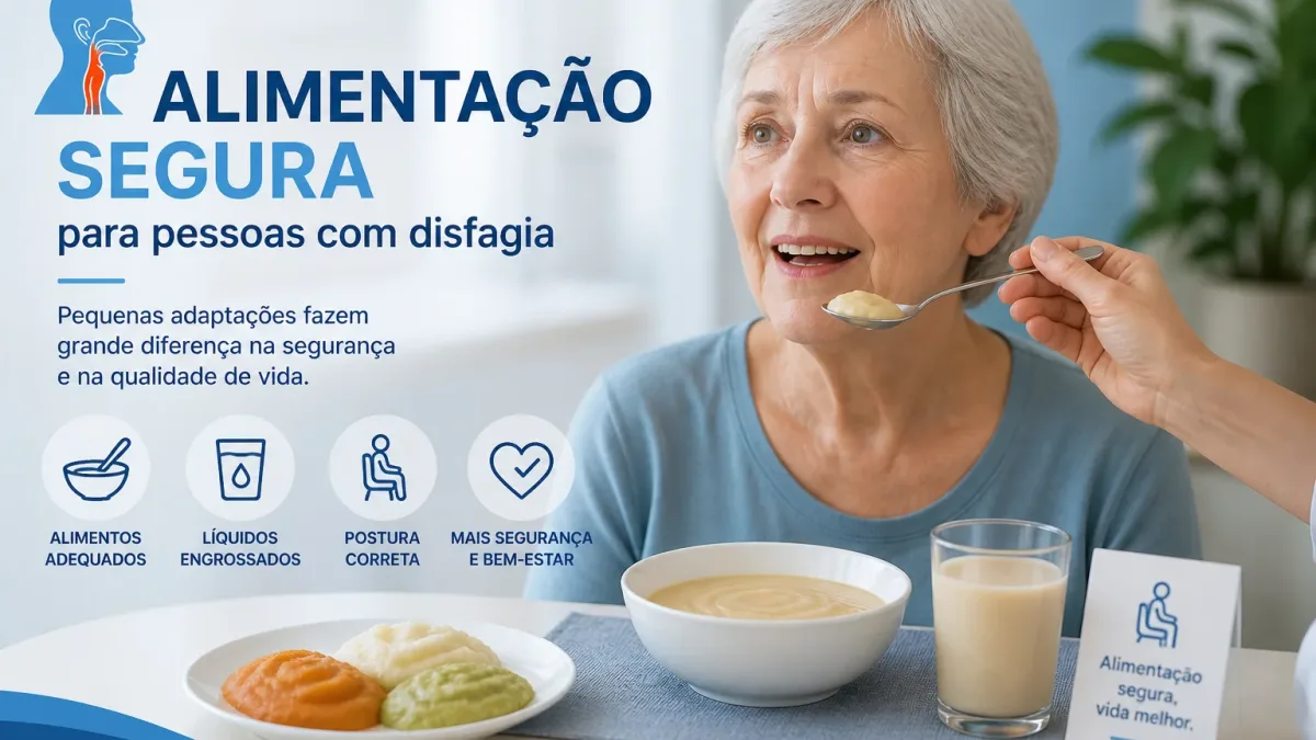 Alimentação segura para pessoas com disfagia com alimentos adaptados