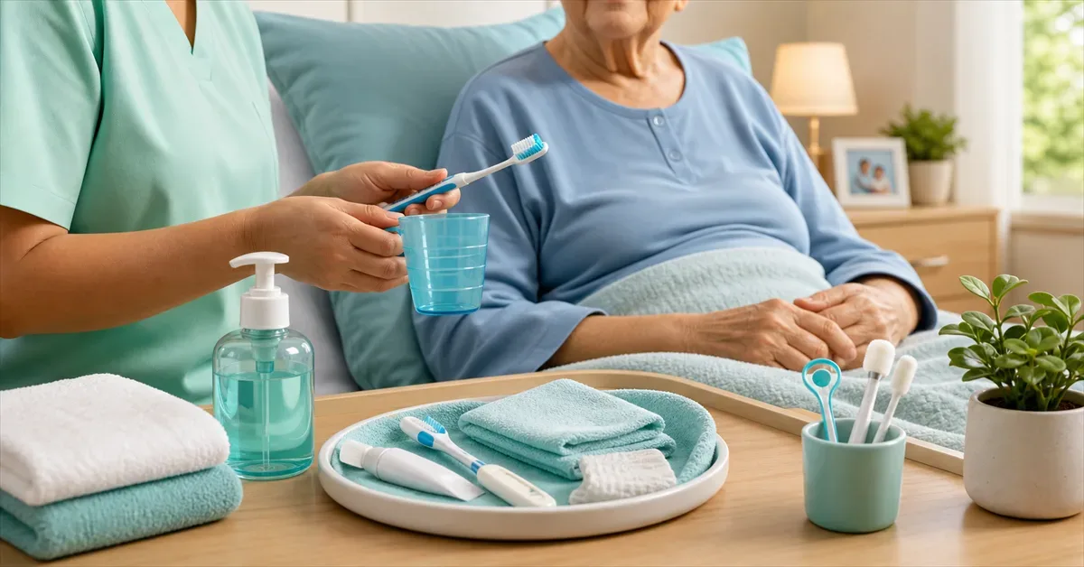 Higiene oral em idosos com disfagia